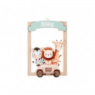 Ξύλινη Κορνίζα - Ζωάκια Σαφάρι ΛΖ-12