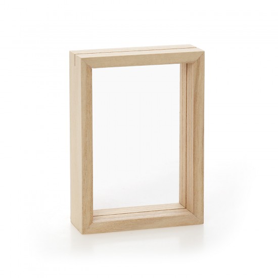 Ξύλινη Κορνίζα με Διάφανο Plexiglass