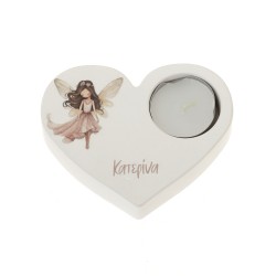 Κεραμική Καρδιά Ρεσώ "Νεράιδα"
