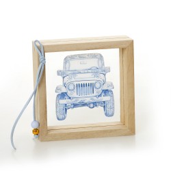 Ξύλινη Κορνίζα Plexiglass "Αυτοκίνητο"