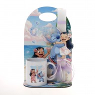 Πασχαλινό Σετ Δώρου Lilo & Stitch: Αρωματική Λαμπάδα, Κούπα & Ξύλινη Βάση ΠΛΚ-2606