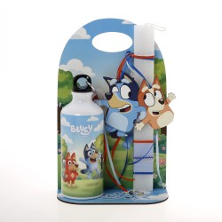 Σετ Δώρου Bluey: Αρωματική Λαμπάδα & Παγούρι ΠΛ-2671