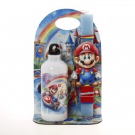 Πασχαλινό Σετ Δώρου Super Mario: Αρωματική Λαμπάδα, Παγούρι & Ξύλινη Βάση ΠΛ-2683