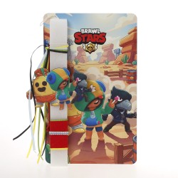 Πασχαλινή Λαμπάδα Brawl Stars με Ξύλινη Πινακίδα Πόρτας ΠΛ-2620