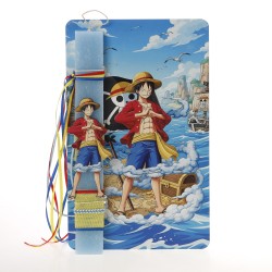 Πασχαλινή Λαμπάδα One Piece με Ξύλινη Πινακίδα Πόρτας 