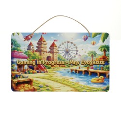 Πασχαλινή Λαμπάδα Roblox (Gaming) με Ξύλινη Πινακίδα Πόρτας 