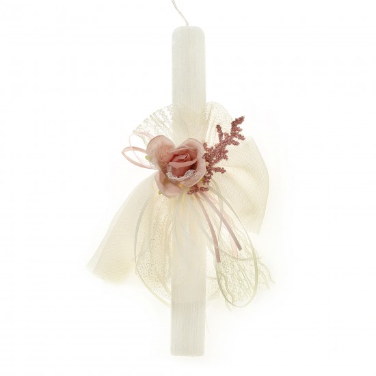  Πασχαλινή Λαμπάδα λουλούδια ΠΛ-26122