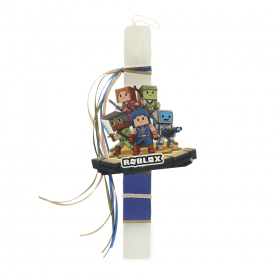 Πασχαλινό Σετ Roblox: Αρωματική Λαμπάδα με Επιλογή Κούπα ή Παγούρι