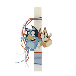 Πασχαλινό Σετ Bluey & Bingo: Αρωματική Λαμπάδα με Επιλογή Κούπα ή Παγούρι 