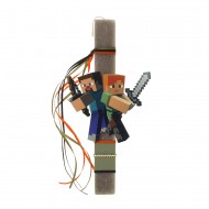 Πασχαλινό Σετ Minecraft: Αρωματική Λαμπάδα με Επιλογή Κούπα  ή Παγούρι