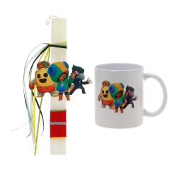 Πασχαλινό Σετ Brawl Stars: Αρωματική Λαμπάδα με Επιλογή Κούπα  ή Παγούρι