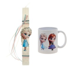 Πασχαλινό Σετ Frozen: Αρωματική Λαμπάδα με Επιλογή Κούπα ή Παγούρι