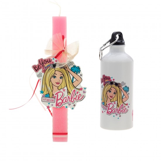 Πασχαλινό Σετ Barbie: Αρωματική Λαμπάδα με Επιλογή Κούπα ή Παγούρι 