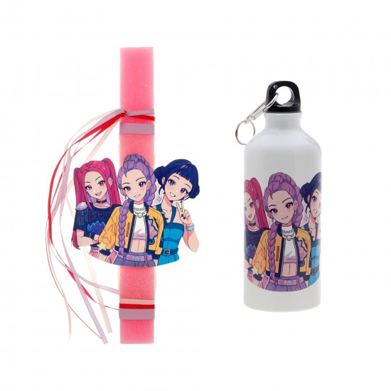 Πασχαλινό Σετ Huntrix: Αρωματική Λαμπάδα με Επιλογή Κούπα ή Παγούρι