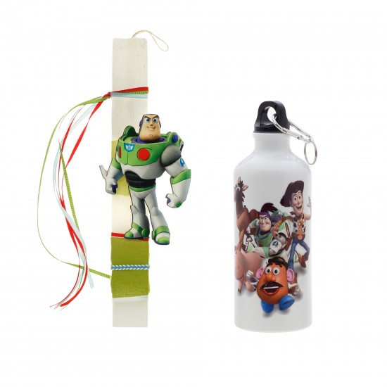 Πασχαλινό Σετ Toy Story: Αρωματική Λαμπάδα με Επιλογή Κούπα ή Παγούρι