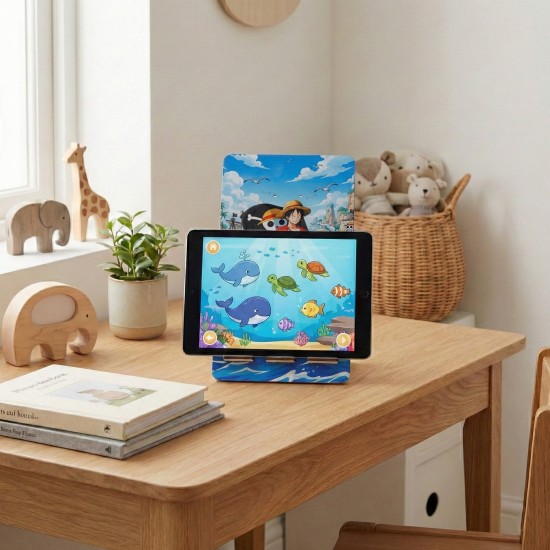 Πασχαλινή Λαμπάδα One Piece (Luffy) με Ξύλινη Βάση Tablet ΠΛΤ-2640