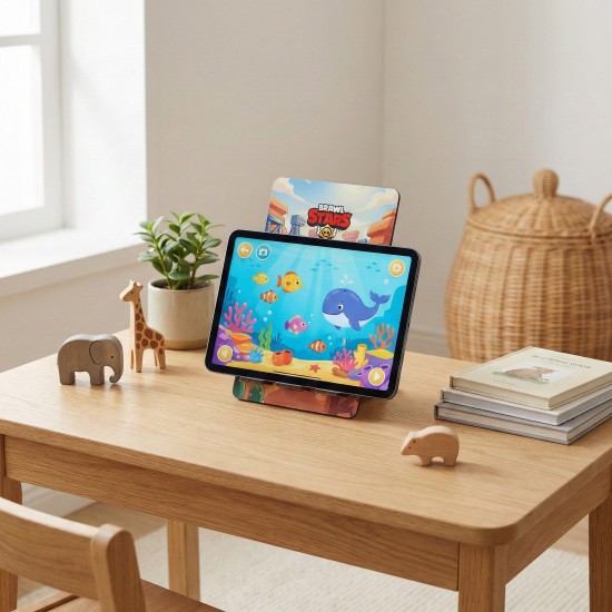 Πασχαλινή Λαμπάδα Brawl Stars με Ξύλινη Βάση Tablet ΠΛΤ-2649