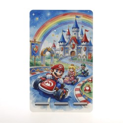 Πασχαλινή Λαμπάδα Super Mario Kart με Ξύλινη Βάση Tablet ΠΛΤ-2637