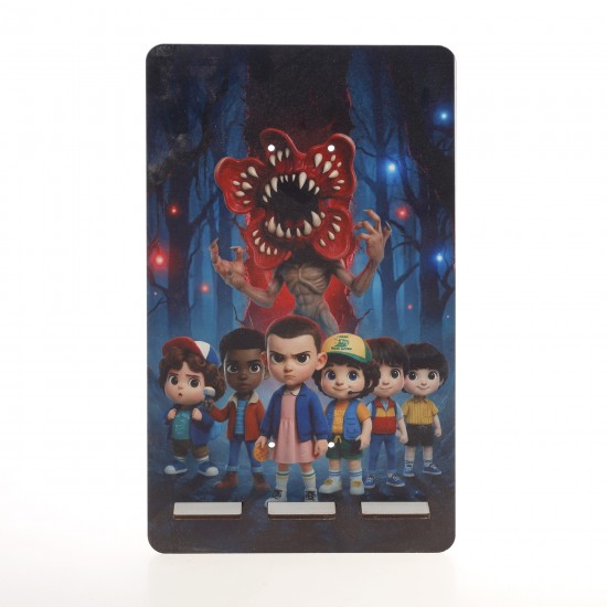 Πασχαλινή Λαμπάδα Stranger Things με Ξύλινη Βάση Tablet ΠΛΤ-2647