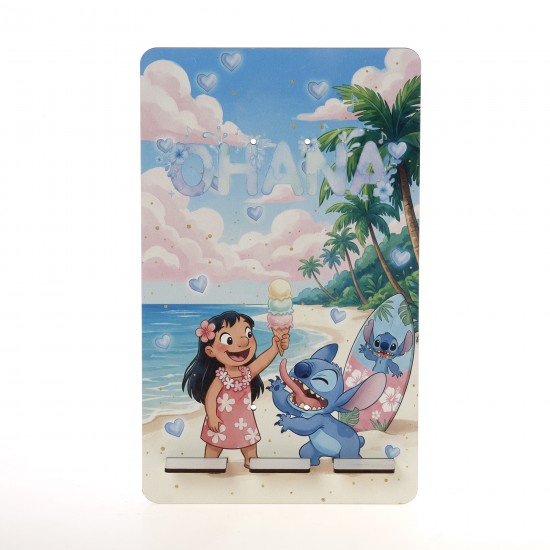 Πασχαλινή Λαμπάδα Lilo & Stitch με Ξύλινη Βάση Tablet ΠΛΤ-2651