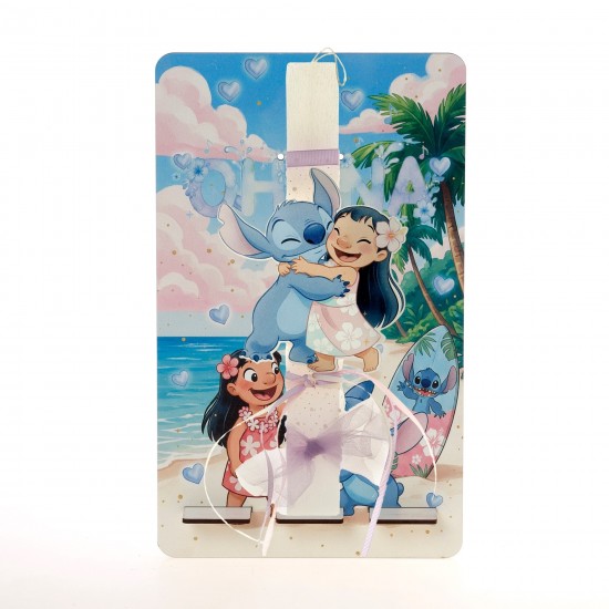 Πασχαλινή Λαμπάδα Lilo & Stitch με Ξύλινη Βάση Tablet ΠΛΤ-2651