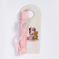Πασχαλινή λαμπάδα με ζωγραφιά Minnie Mouse 224