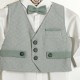 Βαπτιστικό Κουστούμι Αγοριού "Sage Herringbone" 2603