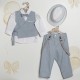 Βαπτιστικό Κουστούμι "Chambray Wrap Elegance"  ΚΔ-2604