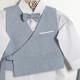 Βαπτιστικό Κουστούμι "Chambray Wrap Elegance"  ΚΔ-2604