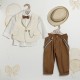 Βαπτιστικό Κουστούμι Αγοριού "Tobacco Vintage Charm" 2605