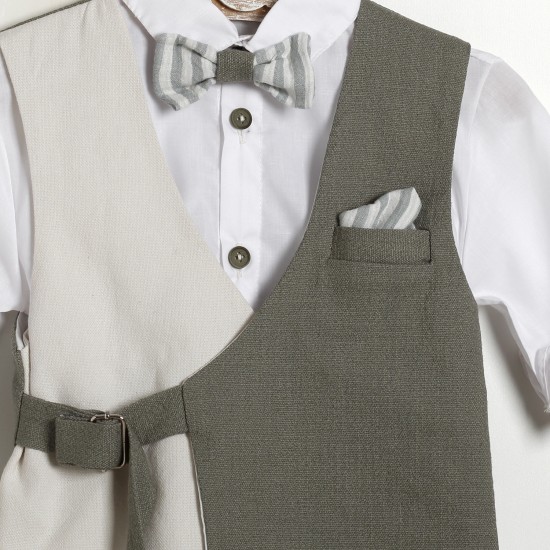 Βαπτιστικό Κουστούμι "Olive Two-Tone Wrap" Κ-2619