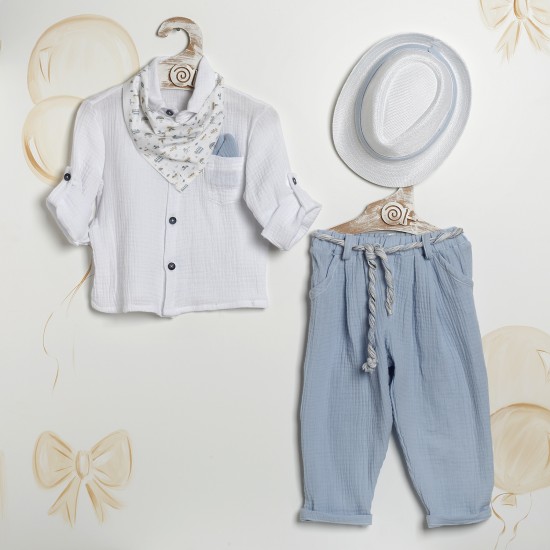 Βαπτιστικό Κουστούμι Αγοριού "Sky & Sea Explorer" 2623