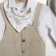 Βαπτιστικό Κουστούμι "Rustic Sand Overalls"  Κ-2631