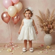 Βαπτιστικό Φόρεμα "Pure Floral Elegance" 2608