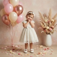 Βαπτιστικό Φόρεμα "Pure Cotton Elegance"