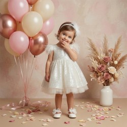 Βαπτιστικό Φόρεμα "Sparkling White Swan" 2613