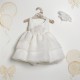 Βαπτιστικό Φόρεμα "Pure Mousseline Ruffles"