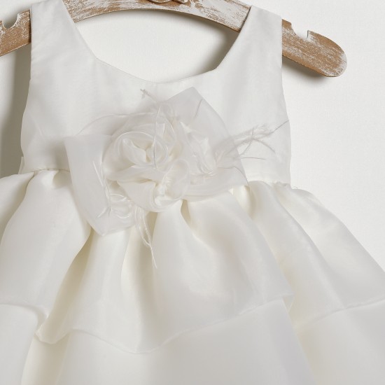Βαπτιστικό Φόρεμα "Pure Mousseline Ruffles"