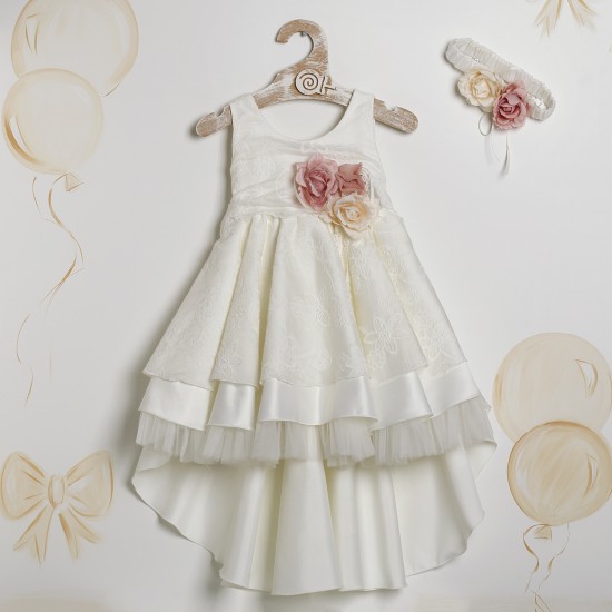 Βαπτιστικό Φόρεμα "Vintage Rose Lace" 2626