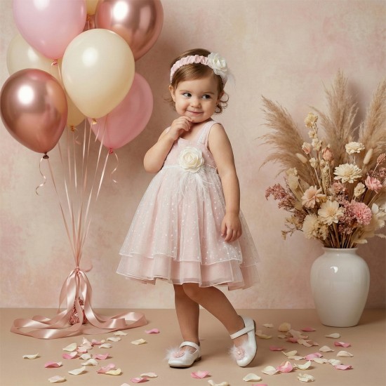 Βαπτιστικό Φόρεμα "Fairy Rose" 2627