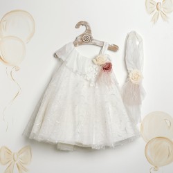 Βαπτιστικό Φόρεμα "Swirl Lace Romance" 2634