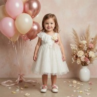 Βαπτιστικό Φόρεμα "Swirl Lace Romance" 2634