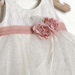 Βαπτιστικό Φόρεμα "Sparkle Rose Elegance" 2635