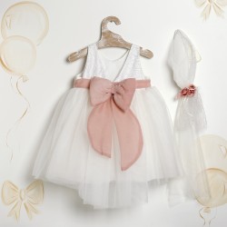 Βαπτιστικό Φόρεμα "Sparkle Rose Elegance" 2635