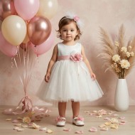 Βαπτιστικό Φόρεμα "Sparkle Rose Elegance" 2635