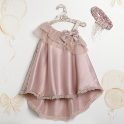 Βαπτιστικό Φόρεμα "Asymmetric Rose Glow" 2636