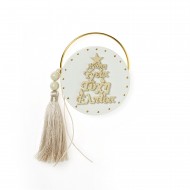 Ξύλινο γούρι με plexiglass ΧΡ-2382