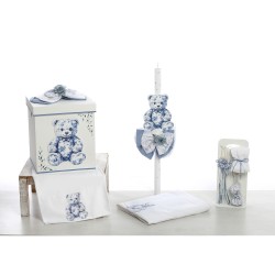 Σετ Βάπτισης Κουτί "Vintage Blue Bear Collection" 2627