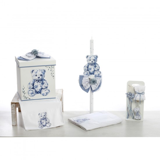 Σετ Βάπτισης Κουτί "Vintage Blue Bear Collection" 2627
