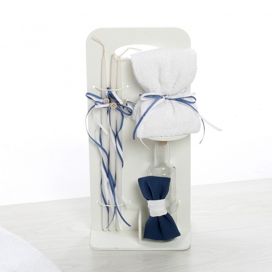 Σετ Βάπτισης Κουτί-Θρανίο "Cycladic Blue Church" 2625